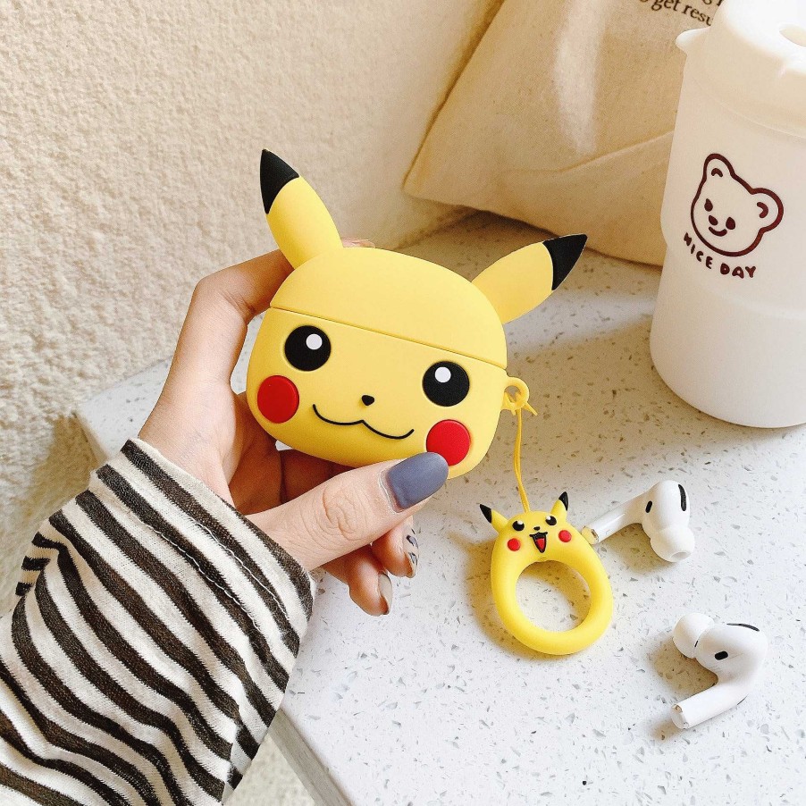 PKM Sonstiges Merchandise | Pokemon Pikachu Case - Schutzhulle Fur Airpods (3 Farben)