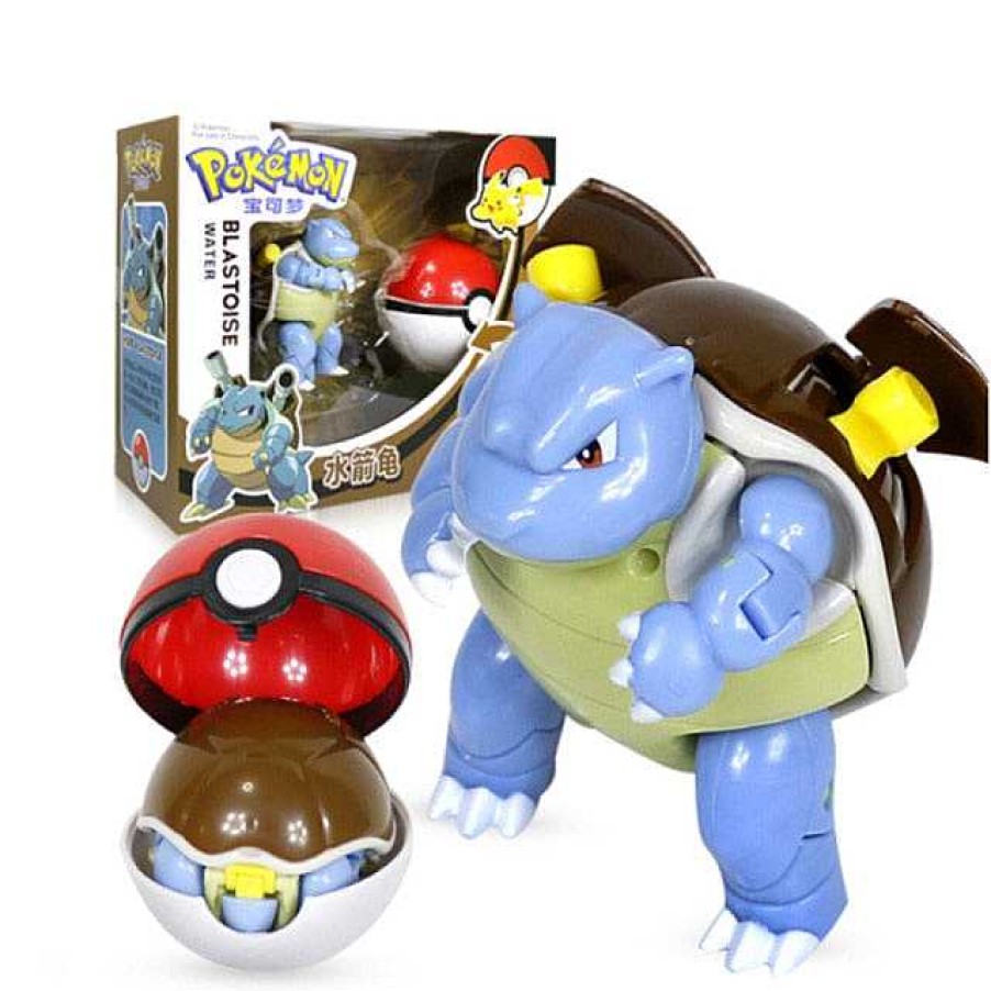 PKM Sonstiges Merchandise | Pokemon Pokeball Set Mit Figur (Pikachu, Glurak, Bisaflor, Turtok, Garados)