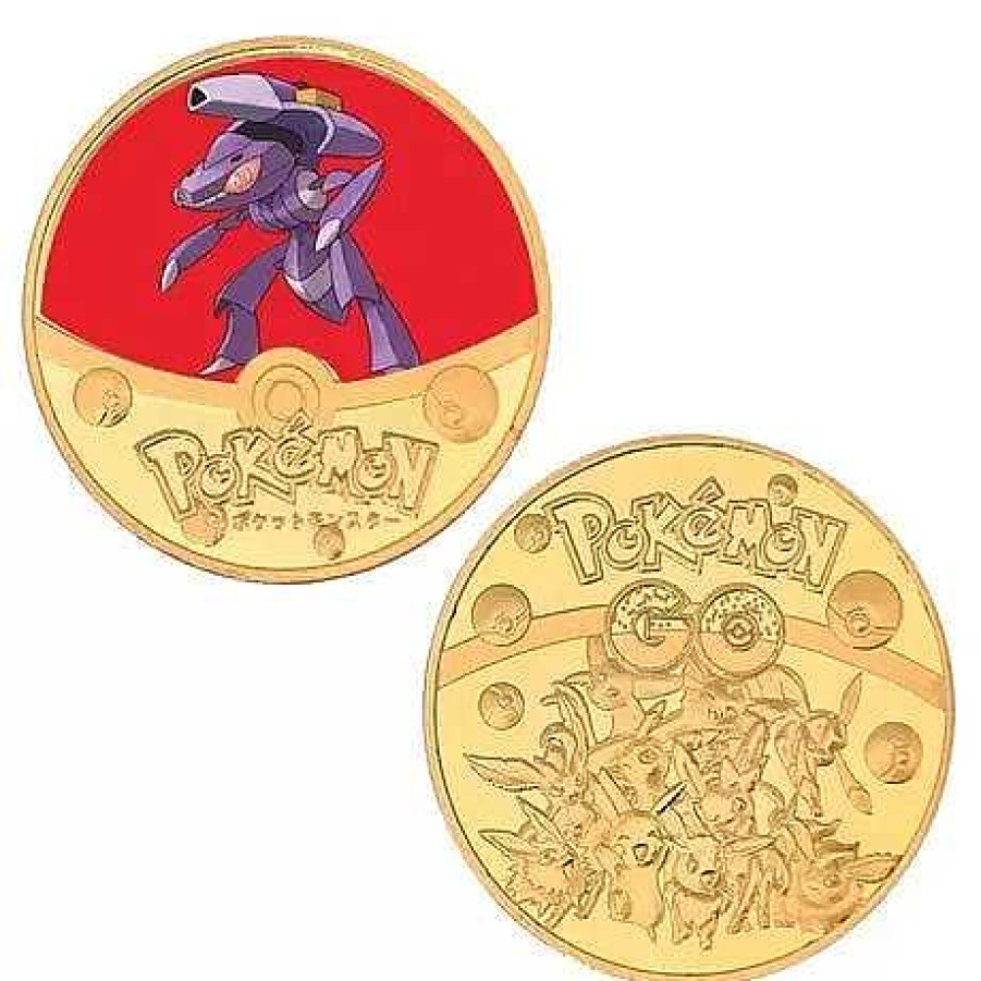 PKM Sonstiges Merchandise | Pokemon Munzen Mit Verschiedenen Pokemon Mewtu, Quajutsu, Pikachu Mew, Genesect U. A.