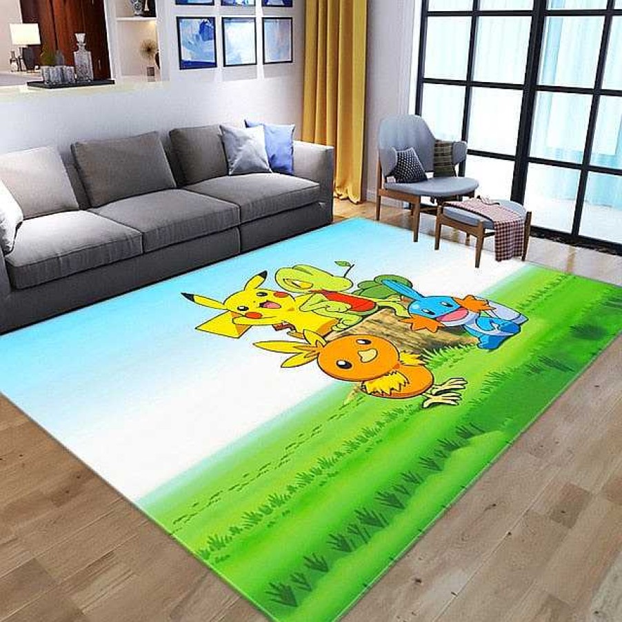 PKM Sonstiges Merchandise | Pokemon Pikachu Flannel Teppich Matte (Verschiedene Motive)
