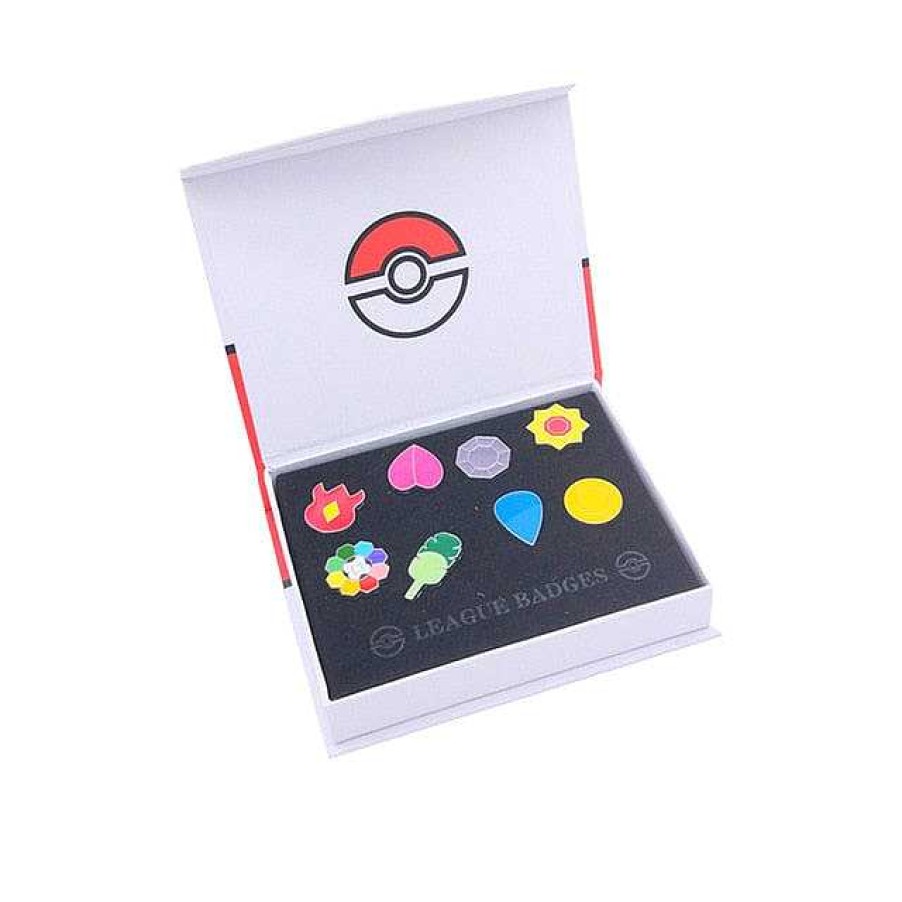 PKM Sonstiges Merchandise | Pokemon Gym Badges Kanto, Johto, Hoenn, Sinnoh, Unova, Kalos (6 Varianten)