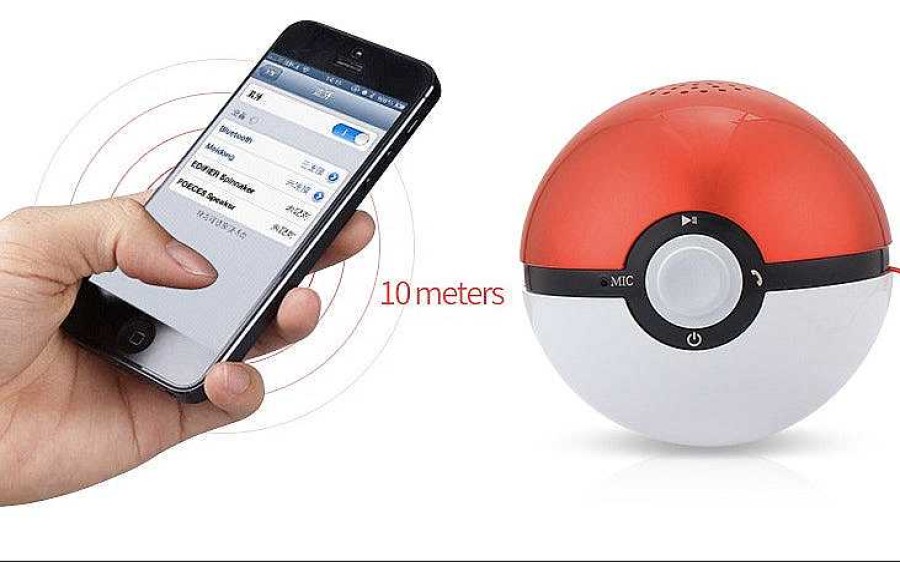 PKM Sonstiges Merchandise | Pokemon Go Pokeball Portabler Super Bass Lautsprecher