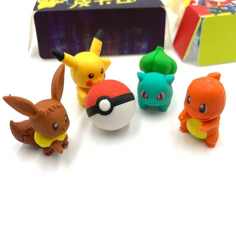 PKM Sonstiges Merchandise | Pokemon Pikachu 3In1 Radiergummi Set (Zufallige Auswahl)