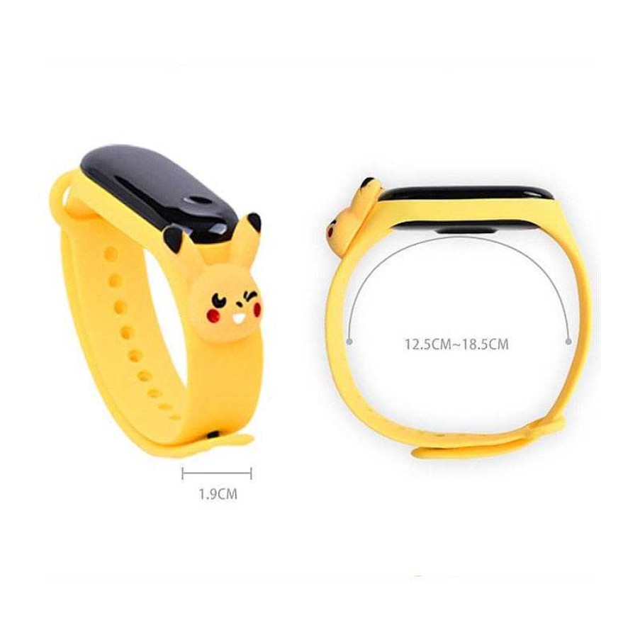 PKM Sonstiges Merchandise | Pokemon Pikachu Armband Mit Digital Uhr Fur Kinder