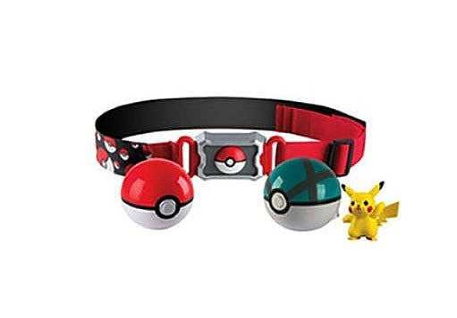 PKM Sonstiges Merchandise | Pokemon Poke Ball Gurtel Mit 2X Pokeball Und 1X Figur